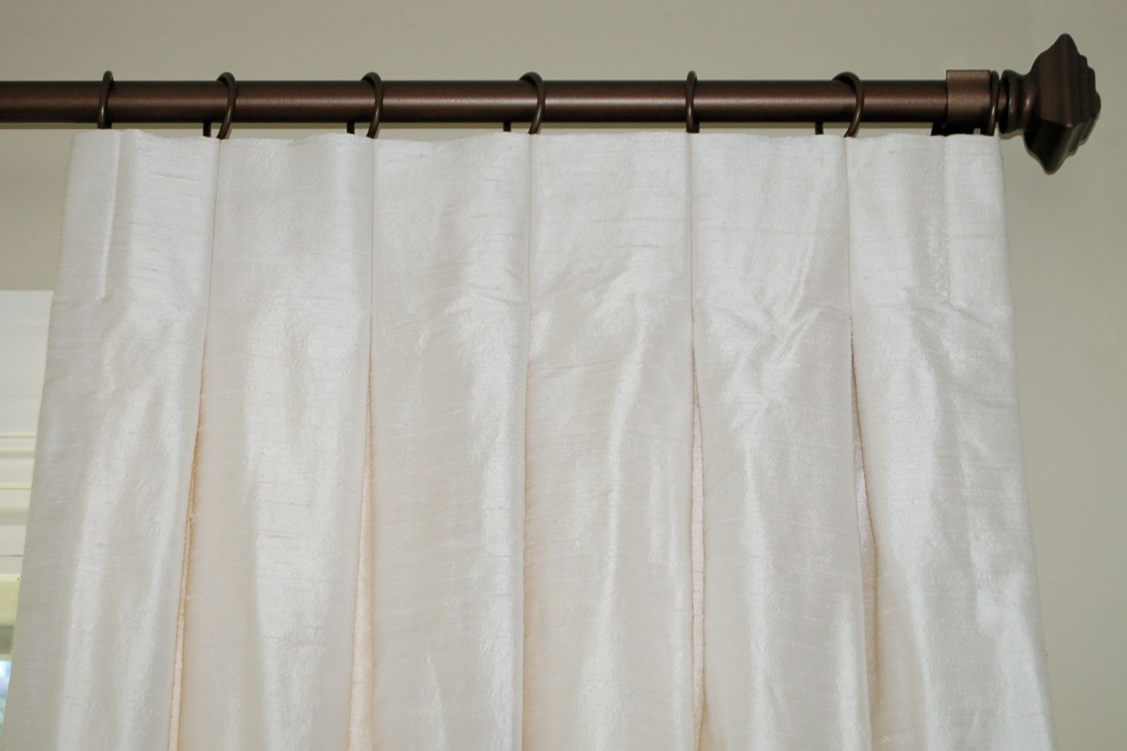 Custom Box Pleated Drapes Curtains Inverted Pleat Drapes